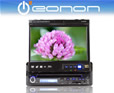 7 inch klapscherm met Bluetooth + DVD + SD + USB